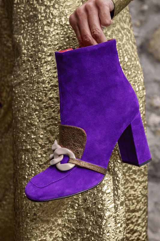 Stivaletto viola hot sale