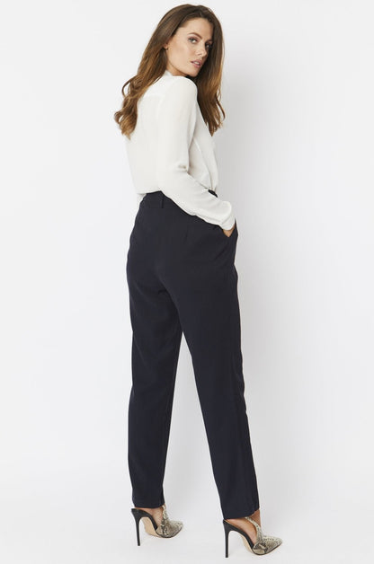 Pantaloni blu in misto seta Jayley Collection