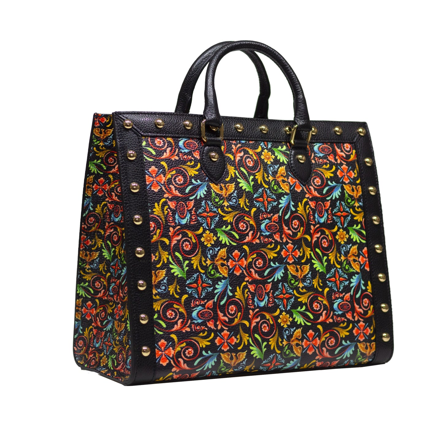 SHOPPING BAG BUSY ROCK SCARAMANZIA NERA Ammia